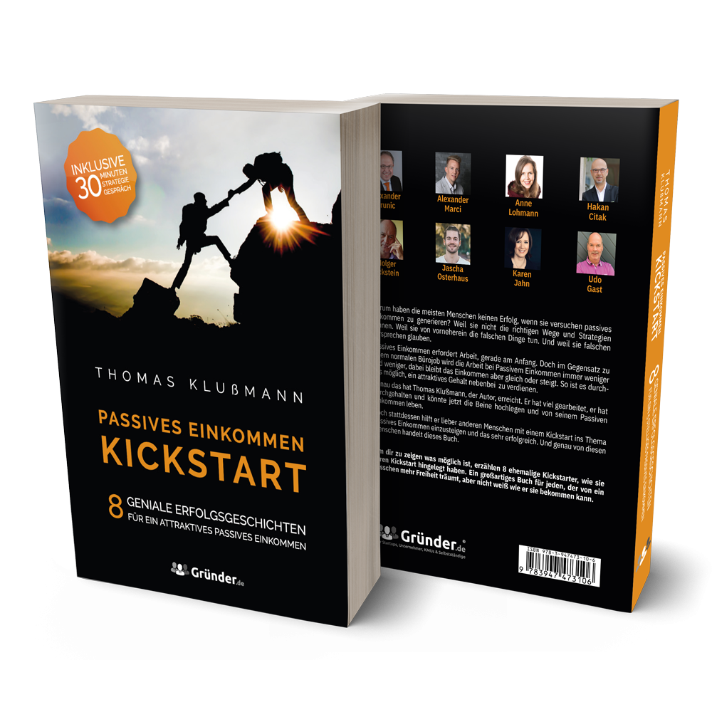 Buchcover von Passives Einkommen Kickstart von Thomas Klußmann